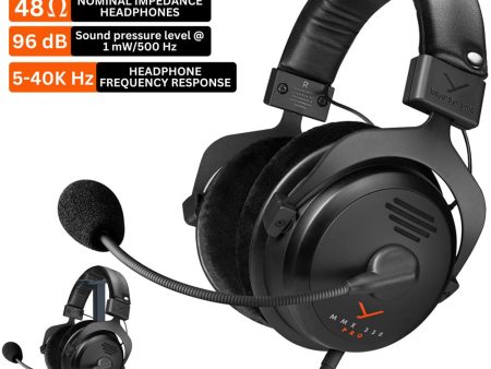 BeyerDynamic MMX 330 Pro Open-back Gaming Headset w  Headphone Stand Bundle Online now