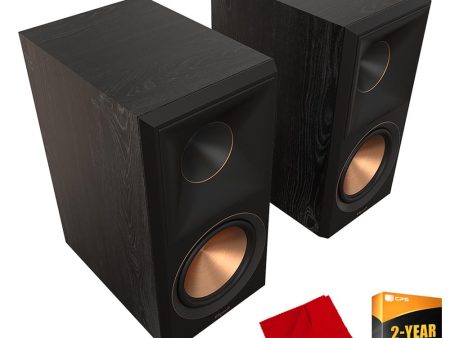 Klipsch RP-600M II Bookshelf Speakers - Ebony (Pair) w  Warranty Bundle Cheap