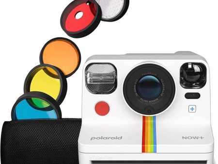 Polaroid Originals Now+ 2nd Generation I-Type Instant Film Camera, White + 5 Lens Filters (9077) Discount