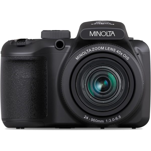 Minolta MN40Z 20 MP   1080P FHD Bridge Camera w 40x Optical Zoom (Black) Online now