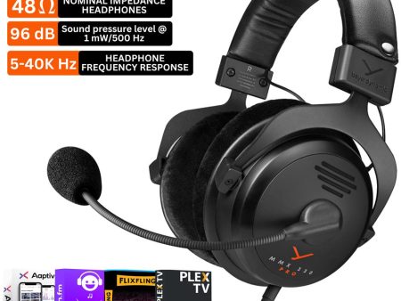 BeyerDynamic MMX 330 Pro Open-back Gaming Headset w  Audio Essentials Bundle on Sale