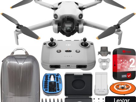 DJI Mini 4 Pro Drone Quadcopter with RC-N2 Remote + Wide Angle Lens Accessory Bundle Hot on Sale