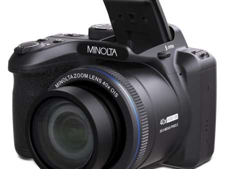 Minolta MN40Z 20 MP   1080P FHD Bridge Camera w 40x Optical Zoom (Black) Online now