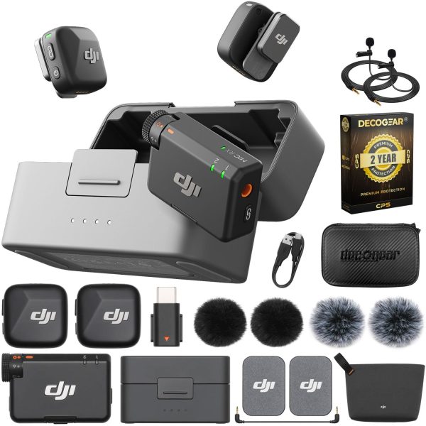 DJI Mic Mini (2 TX + 1 RX + Charging Case), Ultralight with 2YR Warranty Bundle on Sale