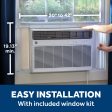 AWGH24WWF GE® 24,000 BTU Smart Heat Cool Electronic Window Air Conditioner for Extra-Large Rooms up to 1,500 sq. ft. Fashion