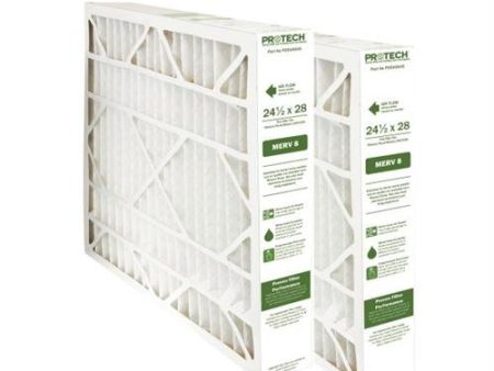 Rheem PD540045 (2-Pack) - 24.5  x 28  x 5  Exact-Fit Filter for Air Cleaner AXGF-E24AM, MERV 8 on Sale