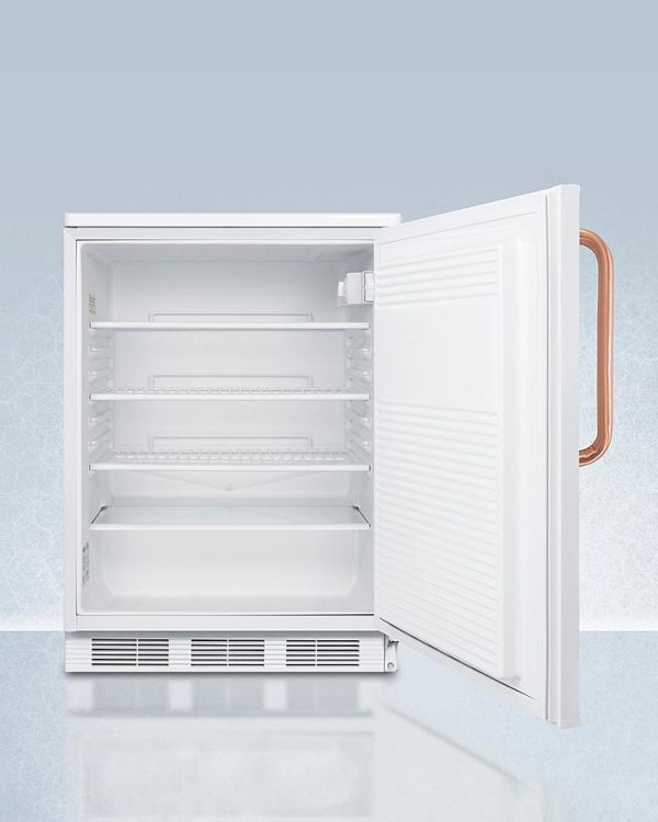 Summit FF7LWTBC 24  Wide All-refrigerator With Antimicrobial Pure Copper Handle Cheap