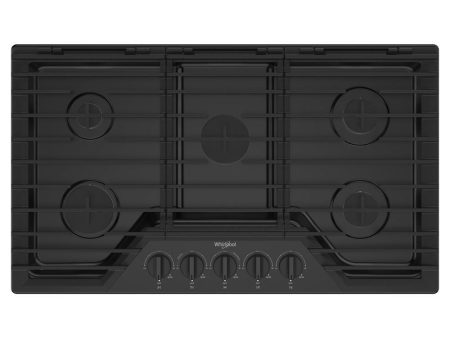 Whirlpool WCGK5036PB 36-inch Gas Cooktop with EZ-2-Lift™ Hinged Cast-Iron Grates Online now