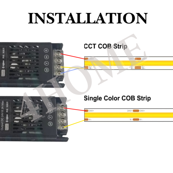 Premium Slim 24V Zigbee Tuya 2in1 Dimmable Smart Led Driver Transformer 150W 300W for CCT Single Tone LED Strip Online now