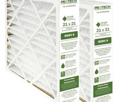 Rheem PD540042 (2-Pack) - 21  x 21  x 5  Exact-Fit Filter for Air Cleaner AXHF-E21AM, MERV 8 Cheap