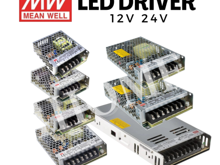 Meanwell LED Strip Driver 12V 24V 35W 50W 75W 100W 150W 200W 350W LED strip light For Discount