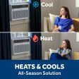 AWGH24WWF GE® 24,000 BTU Smart Heat Cool Electronic Window Air Conditioner for Extra-Large Rooms up to 1,500 sq. ft. Fashion