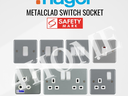 Hager Sollysta Metalclad Switch Socket 1Gang 2Gang 3Gang 20A 15A 13A Discount