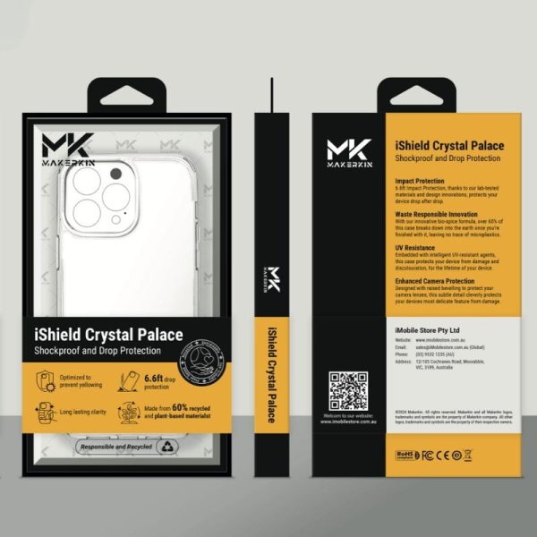 iShield Crystal Palace Clear Case for iPhone 16 Pro Max Fashion