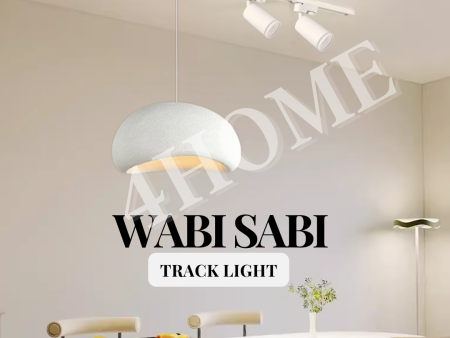 Minimalist Wabi-Sabi Cloud Egg-shaped Chandelier Pendant with Spotlight Track Light Island Dining Table For Discount