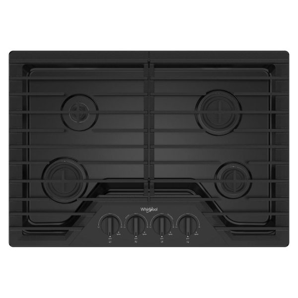 Whirlpool WCGK3030PB 30-inch Gas Cooktop with SpeedHeat™ Burners Online Sale